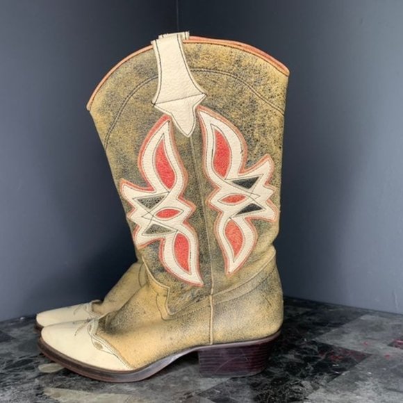 RARE Vintage Nine West Cowboy Boot Size 8M - Picture 2 of 5